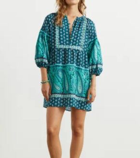 Boteh Linen Elba Mini Dress 6