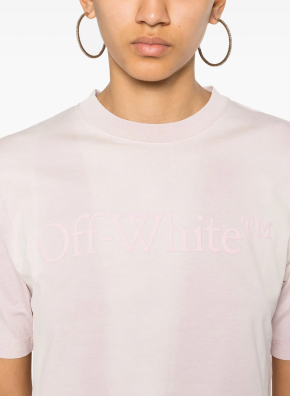 Off-White Rubberised-Logo Cropped T-shirt 3