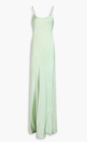 Victoria Beckham Satin Maxi Slip Dress 3