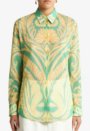 Etro  Abstract-Print Cotton Shirt 6