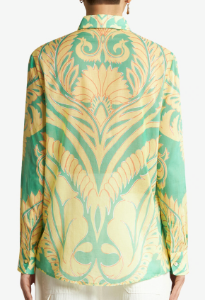 Etro  Abstract-Print Cotton Shirt 5