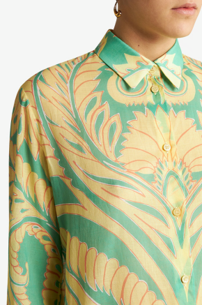 Etro  Abstract-Print Cotton Shirt 4
