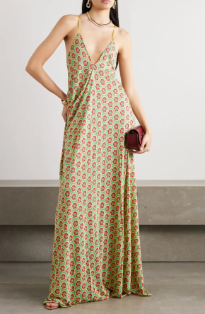 Etro  Printed Woven Maxi Dress 4
