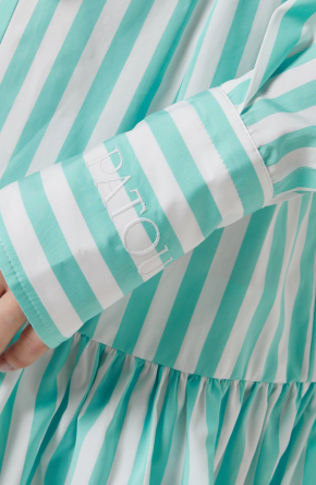 Patou Ruffled Mini Shirt Dress in Cotton-poplin 4