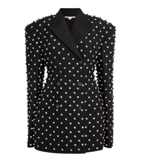 Stella McCartney Crystal Embellished Oversized Double-Breasted Blazer 2