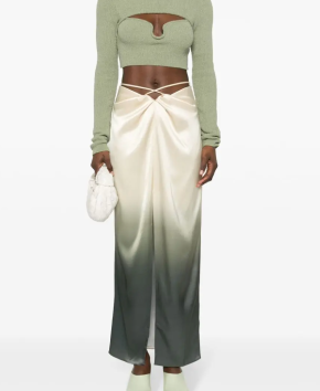 Nanushka  Ombré Satin Maxi Skirt 2