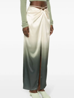 Nanushka  Ombré Satin Maxi Skirt 5