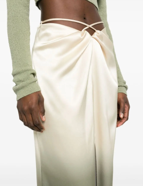Nanushka  Ombré Satin Maxi Skirt 4
