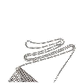 Jimmy Choo Metallic-Effect Mesh Soft Phone Holder 10x17 cms 4