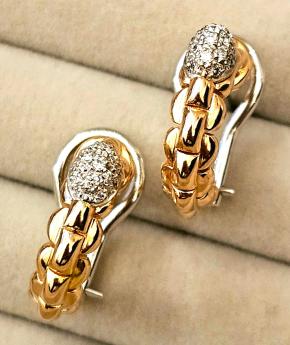 Fope Eka Tiny Diamond Hoop Earrings 6