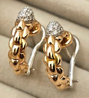 Fope Eka Tiny Diamond Hoop Earrings 10