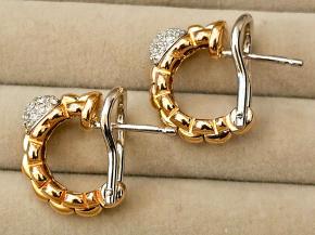 Fope Eka Tiny Diamond Hoop Earrings 2