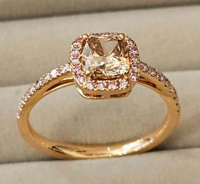 William &Son Fancy Brown Diamond Ring 1.02 Carat 13