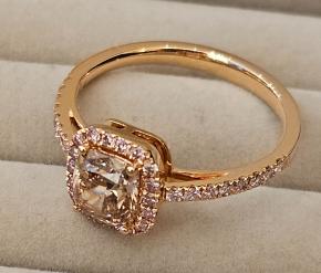 William &Son Fancy Brown Diamond Ring 1.02 Carat 11