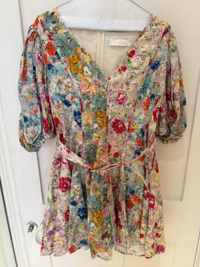 Zimmermann Floral Belted Mini Dress 4