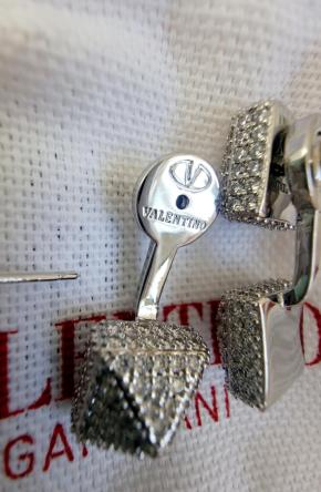 Valentino Crystal Rockstud Earrings 6