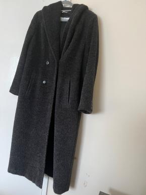 MaxMara Grey Alpaca Wool Coat 22