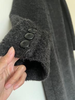MaxMara Grey Alpaca Wool Coat 10
