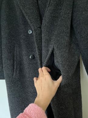 MaxMara Grey Alpaca Wool Coat 7