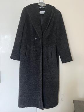 MaxMara Grey Alpaca Wool Coat 2