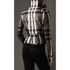 Burberry Check Peplum jacket 4