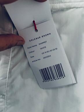 Orlebar Brown White Cotton Ladies Shorts 6