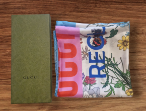 Gucci x Sony Music Collab Silk Scarf 9