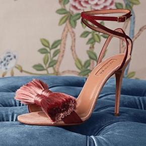 Aquazurra Heeled  Lotus Blossom Sandals 4