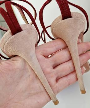 Aquazurra Heeled  Lotus Blossom Sandals 9