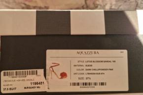 Aquazurra Heeled  Lotus Blossom Sandals 12