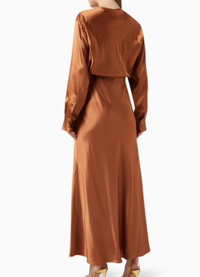 Christopher Esber Triquetra Front-tie Maxi Dress in Silk-satin 3