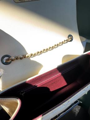 Chanel Cream Quilted Leather Shoulder Bag 5