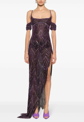 The Attico Embellished Tulle Gown 4