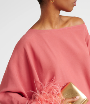 Taller Marmo Ubud Feather-Trim Dress 5