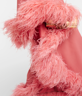 Taller Marmo Ubud Feather-Trim Dress 4