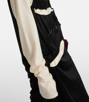 Maison Margiela Spliced Gathered Jersey Midi Dress 4