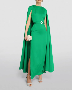 Edeline Lee Mercury Cape Gown 5