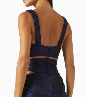 Sandra Mansour Harmonie Draped Corset Top 4