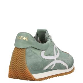Loewe Flow Runner in Suede & Nylon Light Green Low Top Trainers 6