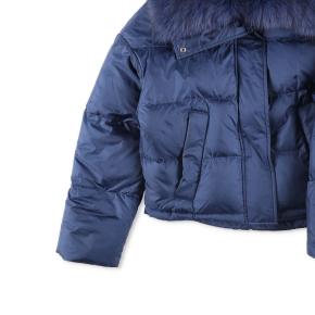 Yves Salomon Short Down Jacket With Fluffy Fox Trim 2