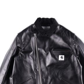 Sacai X Carhartt Wip Cotton Corduroy-Trimmed Leather Jacket 10