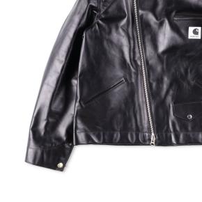 Sacai X Carhartt Wip Cotton Corduroy-Trimmed Leather Jacket 3