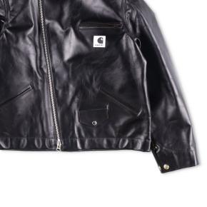 Sacai X Carhartt Wip Cotton Corduroy-Trimmed Leather Jacket 4