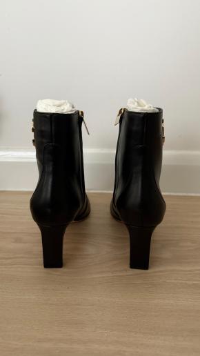 Jimmy Choo Black Leather Minori 65  JC Ankle Boots 4