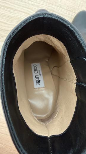 Jimmy Choo Black Leather Minori 65  JC Ankle Boots 13