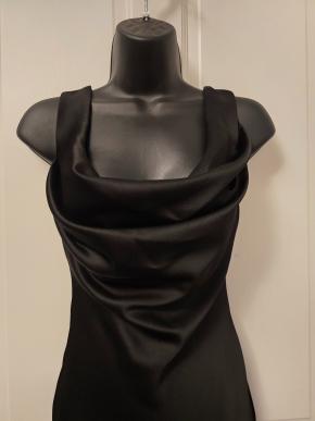 Rasario Black Cowl Neck Maxi Dress 4