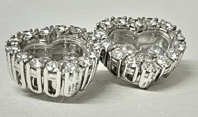 Chopard White Gold Happy Diamond Heart Earrings 3