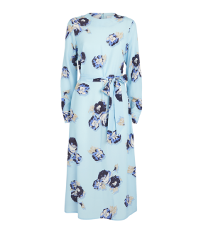 St. John  Floral-printed Long-sleeve Dress 2
