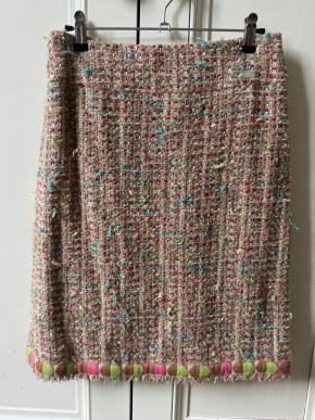Chanel Karl Lagerfeld 2005 Multi Colour Tweed Skirt 6