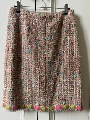 Chanel Karl Lagerfeld 2005 Multi Colour Tweed Skirt 5